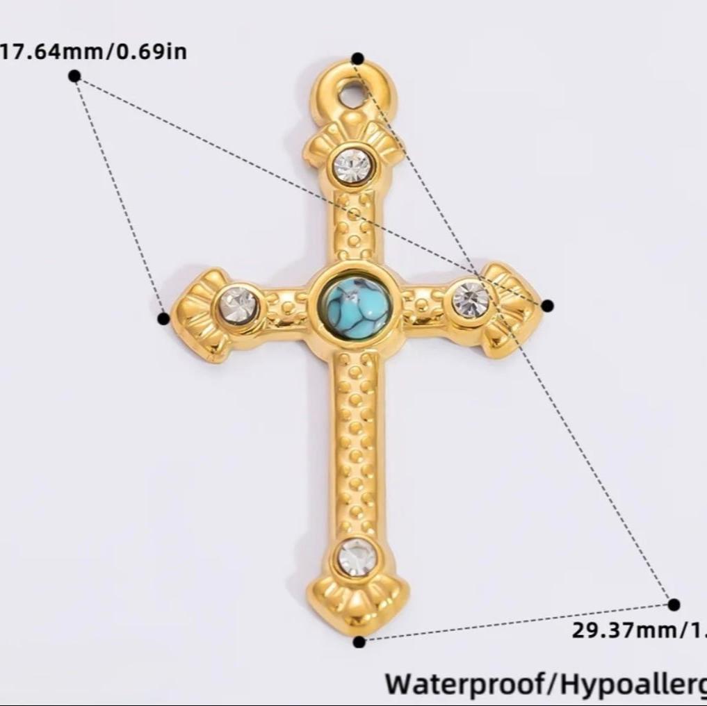 CATHOLIC CROSS CHARM