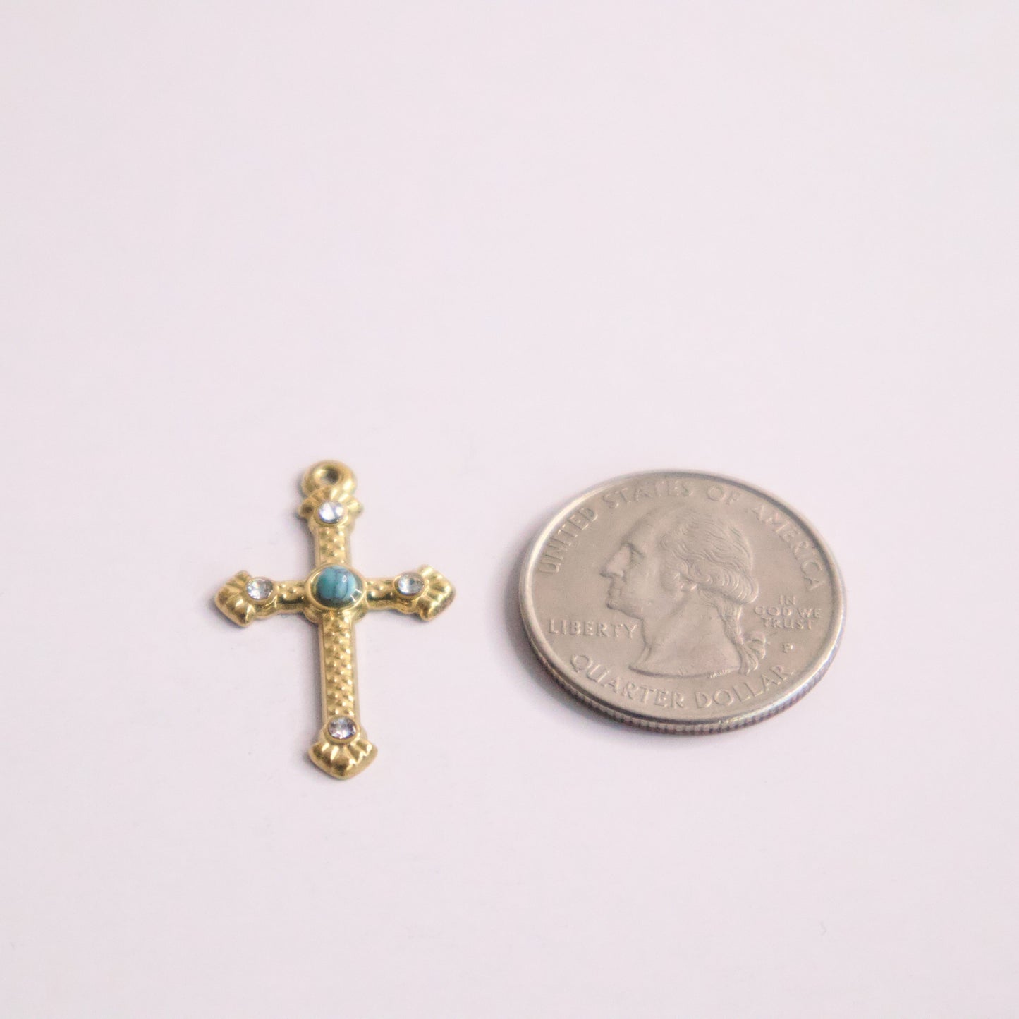 CATHOLIC CROSS CHARM SIZING