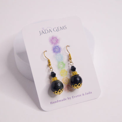 Black Onyx Earrings