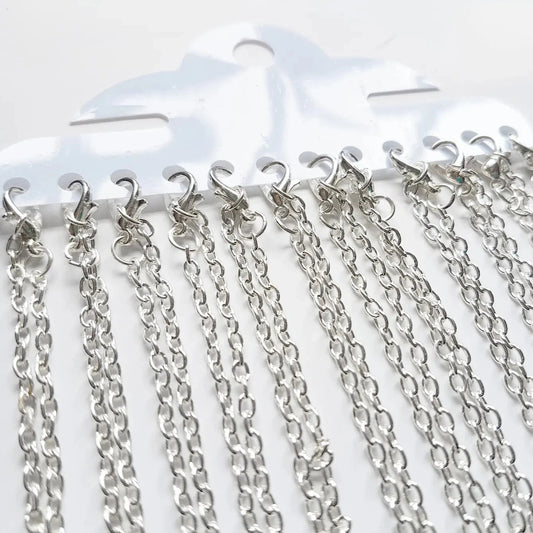 Silver plated cable chain